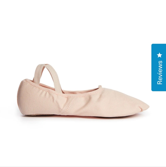 NWT Orza Pro One Adult Ballet Pink Flat 7 (8-8.5) Canvas Shoe - Picture 1 of 6